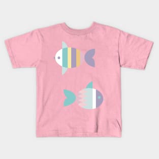 Two pastel fish Kids T-Shirt